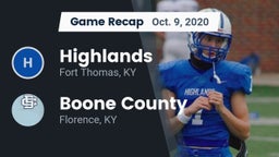 Recap: Highlands  vs. Boone County  2020