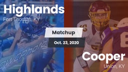Matchup: Highlands vs. Cooper  2020