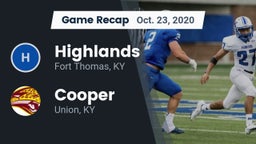Recap: Highlands  vs. Cooper  2020