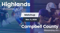 Matchup: Highlands vs. Campbell County  2020