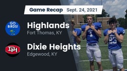 Recap: Highlands  vs. Dixie Heights  2021