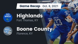Recap: Highlands  vs. Boone County  2021