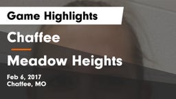 Chaffee  vs Meadow Heights Game Highlights - Feb 6, 2017
