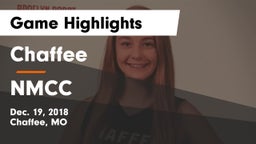 Chaffee  vs NMCC Game Highlights - Dec. 19, 2018