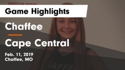Chaffee  vs Cape Central Game Highlights - Feb. 11, 2019