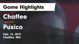 Chaffee  vs Puxico Game Highlights - Feb. 14, 2019