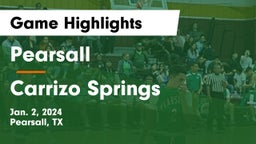 Pearsall  vs Carrizo Springs  Game Highlights - Jan. 2, 2024