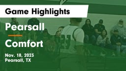 Pearsall  vs Comfort  Game Highlights - Nov. 18, 2023