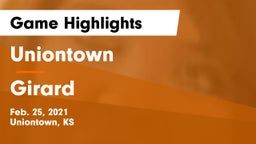 Uniontown  vs Girard  Game Highlights - Feb. 25, 2021