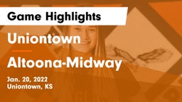 Uniontown  vs Altoona-Midway  Game Highlights - Jan. 20, 2022