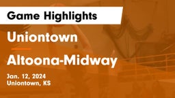 Uniontown  vs Altoona-Midway Game Highlights - Jan. 12, 2024