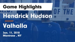 Hendrick Hudson  vs Valhalla  Game Highlights - Jan. 11, 2018