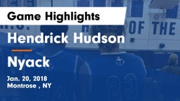 Hendrick Hudson  vs Nyack  Game Highlights - Jan. 20, 2018