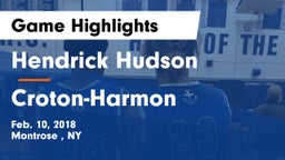Hendrick Hudson  vs Croton-Harmon  Game Highlights - Feb. 10, 2018