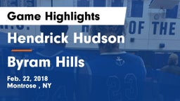 Hendrick Hudson  vs Byram Hills  Game Highlights - Feb. 22, 2018