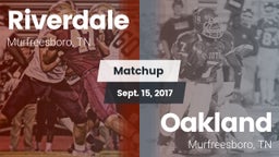 Matchup: Riverdale High vs. Oakland  2017