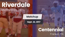 Matchup: Riverdale High vs. Centennial  2017