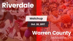 Matchup: Riverdale High vs. Warren County  2017