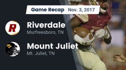 Recap: Riverdale  vs. Mount Juliet  2017
