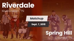 Matchup: Riverdale High vs. Spring Hill  2018