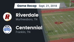 Recap: Riverdale  vs. Centennial  2018