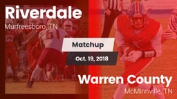 Matchup: Riverdale High vs. Warren County  2018