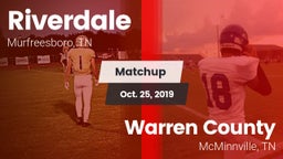Matchup: Riverdale High vs. Warren County  2019