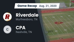 Recap: Riverdale  vs. CPA 2020