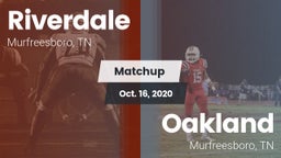 Matchup: Riverdale High vs. Oakland  2020