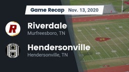 Recap: Riverdale  vs. Hendersonville  2020