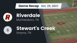 Recap: Riverdale  vs. Stewart's Creek  2021