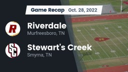 Recap: Riverdale  vs. Stewart's Creek  2022