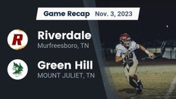 Recap: Riverdale  vs. Green Hill  2023