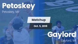 Matchup: Petoskey  vs. Gaylord  2018