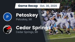 Recap: Petoskey  vs. Cedar Springs  2020