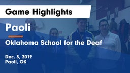 Paoli  vs Oklahoma School for the Deaf Game Highlights - Dec. 3, 2019