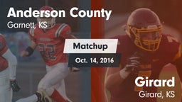 Matchup: Anderson County vs. Girard  2016