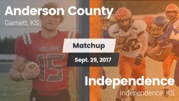 Matchup: Anderson County vs. Independence  2017