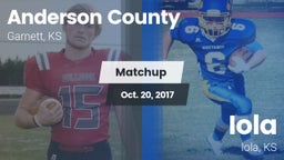 Matchup: Anderson County vs. Iola  2017