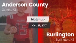 Matchup: Anderson County vs. Burlington  2017