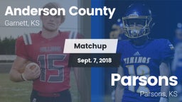 Matchup: Anderson County vs. Parsons  2018