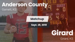 Matchup: Anderson County vs. Girard  2018