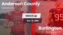 Matchup: Anderson County vs. Burlington  2018