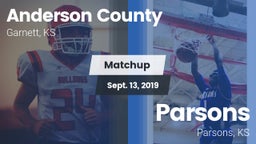 Matchup: Anderson County vs. Parsons  2019