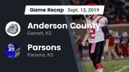 Recap: Anderson County  vs. Parsons  2019