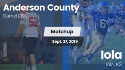 Matchup: Anderson County vs. Iola  2019