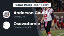 Recap: Anderson County  vs. Osawatomie  2019