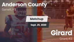 Matchup: Anderson County vs. Girard  2020