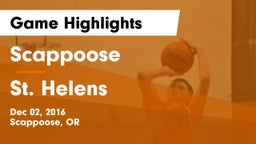 Scappoose  vs St. Helens  Game Highlights - Dec 02, 2016
