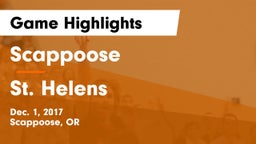 Scappoose  vs St. Helens  Game Highlights - Dec. 1, 2017